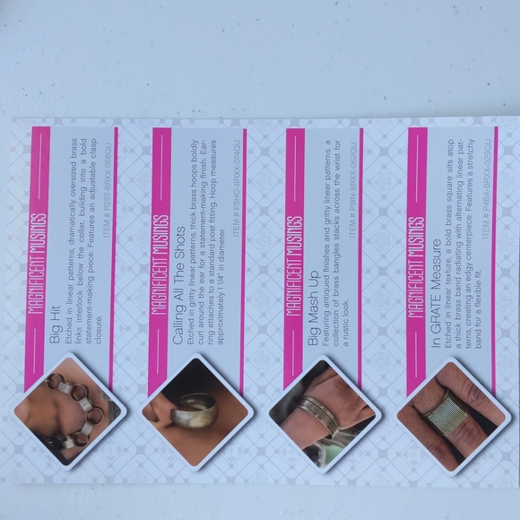 Paparazzi Jewelry Fashion Fix Complete Set Brass Links - Picture 4 of 5